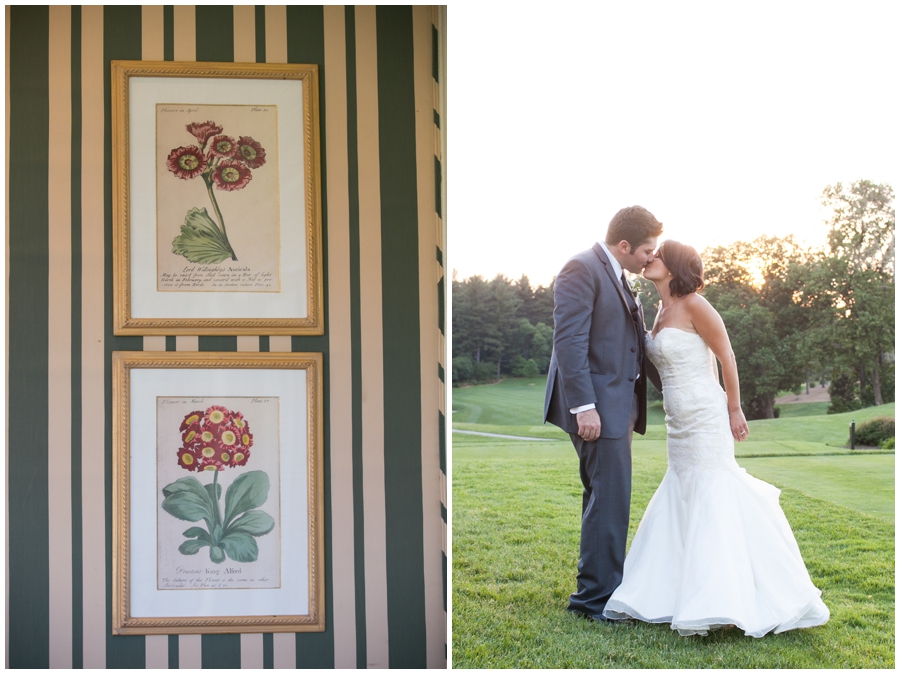 Columbia Country Club Wedding Reception -Sunset Couple Photographer