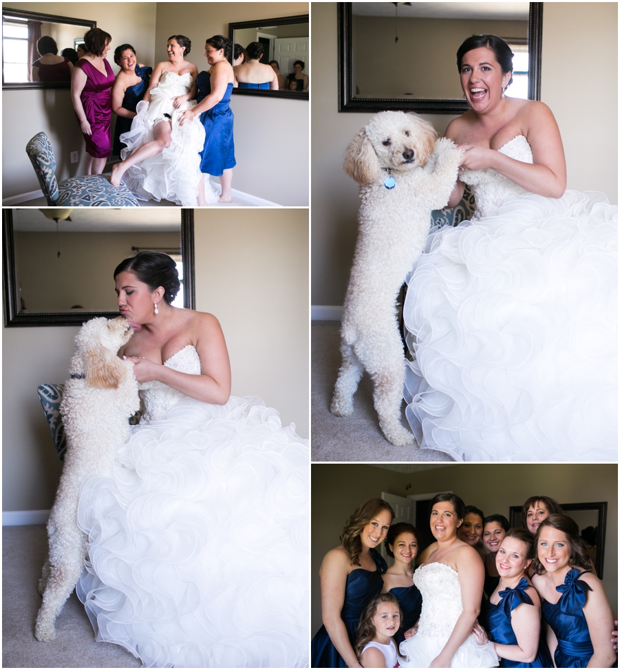 Justin Alexander Wedding Dress - Bel Air Wedding Photographer - Bridal Portrait Getting Ready