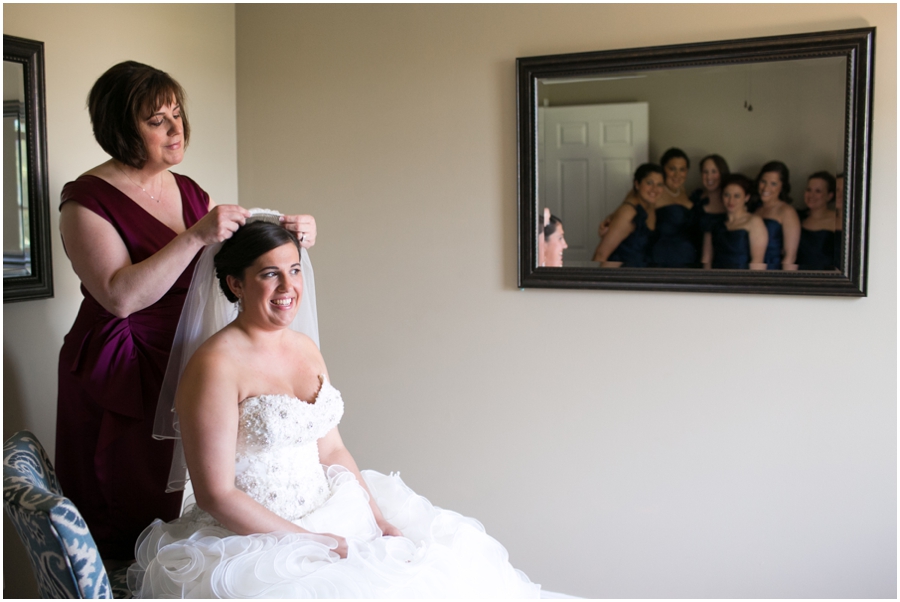 Justin Alexander Wedding Dress - Bel Air Wedding Photographer - Bridal Portrait Getting Ready