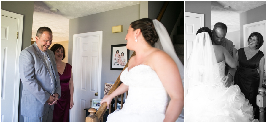 Justin Alexander Wedding Dress - Bel Air Wedding Photographer - Bridal Portrait Getting Ready