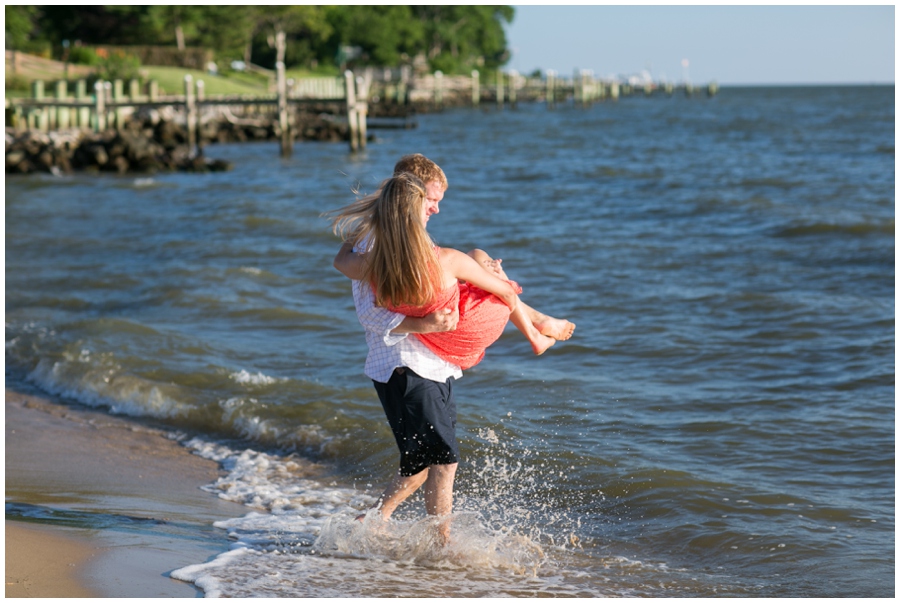 Eastern Shore Kenmorr beach engagement session - Stevensville Engagement Photographer