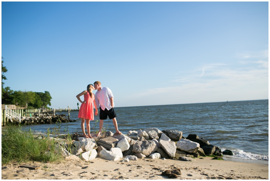 Eastern Shore Kenmorr beach engagement session - Stevensville Engagement Photographer