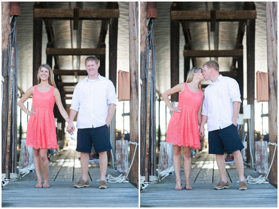 Eastern Shore Kenmorr marina engagement session - Stevensville Engagement Photographer