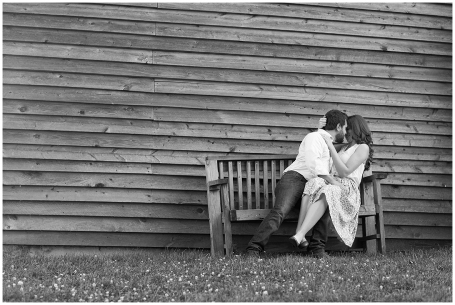 Howard County Conservancy Engagement Photograph - Black and white Woodstock MD Barn Photo