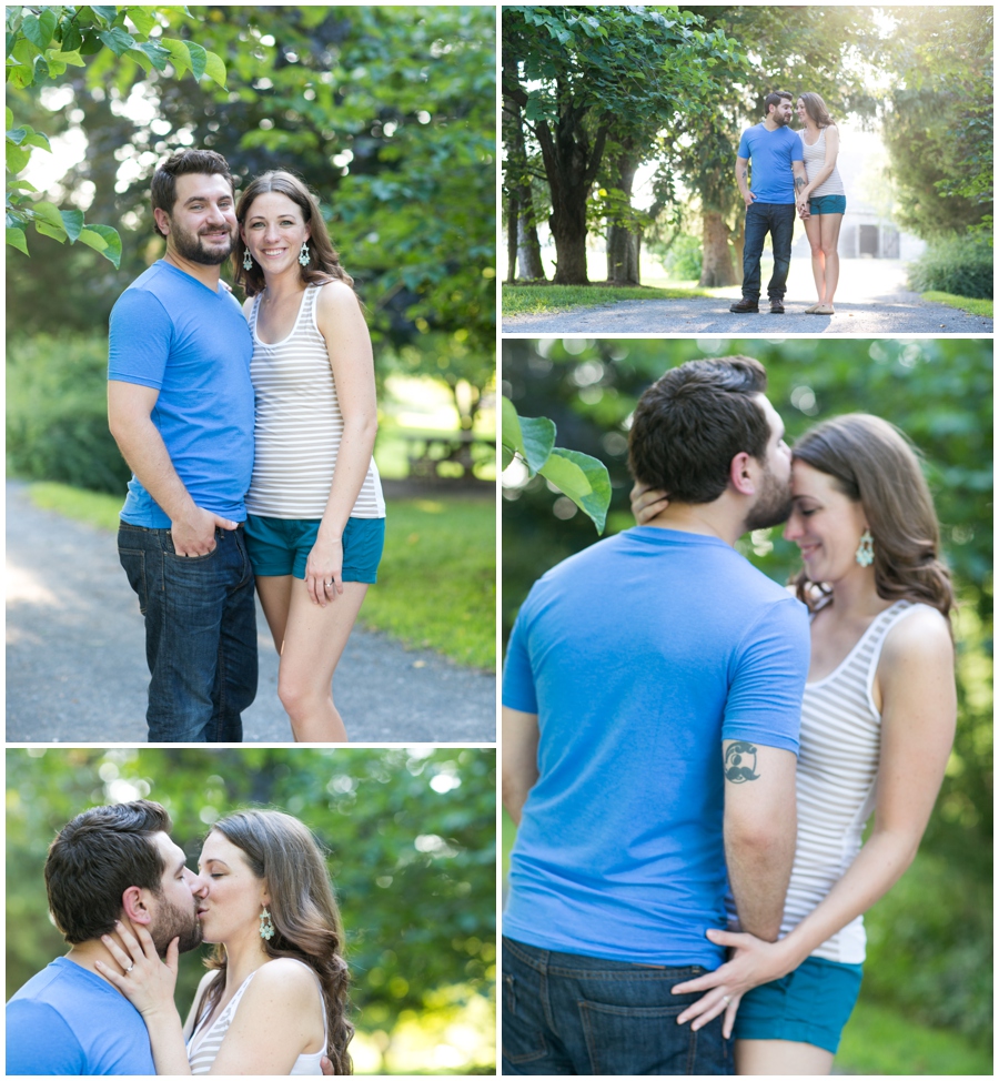 Howard County Conservancy casual engagement photo - Sunset Engagement Photographer