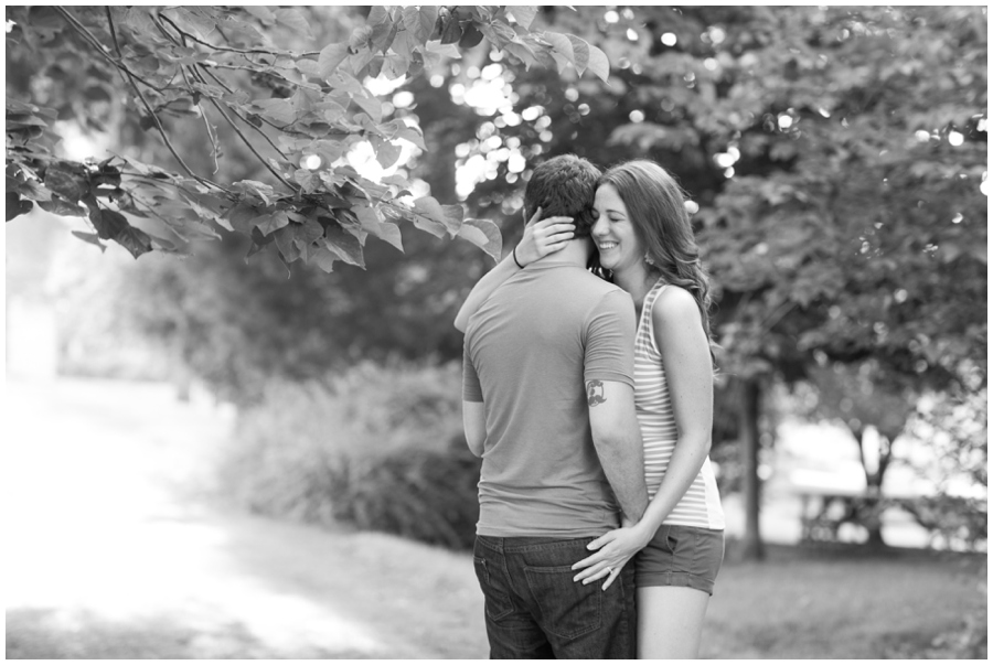 Howard County Conservancy casual engagement photo - Sunset Engagement Photographer