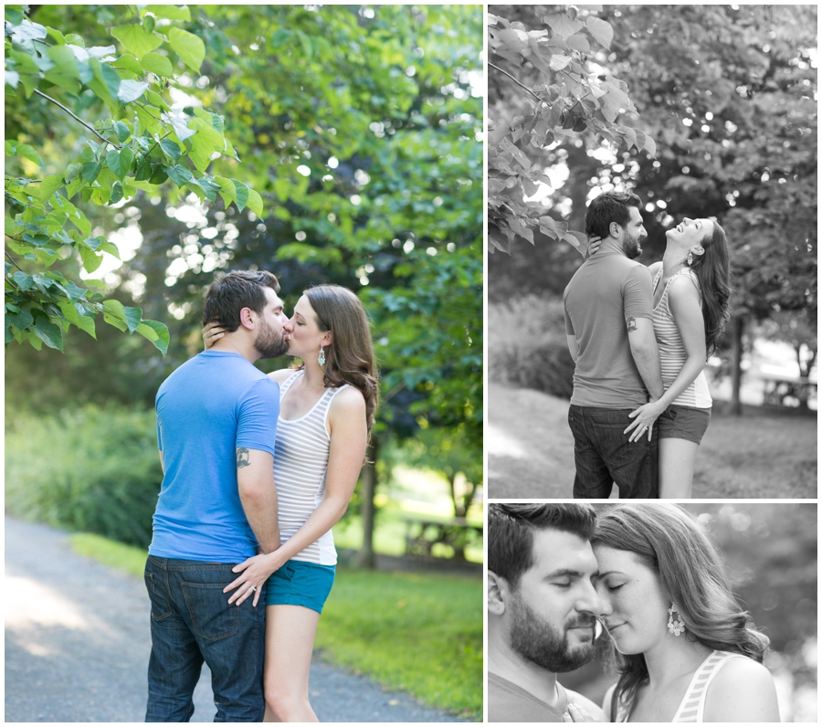 Howard County Conservancy casual engagement photo - Sunset Engagement Photographer