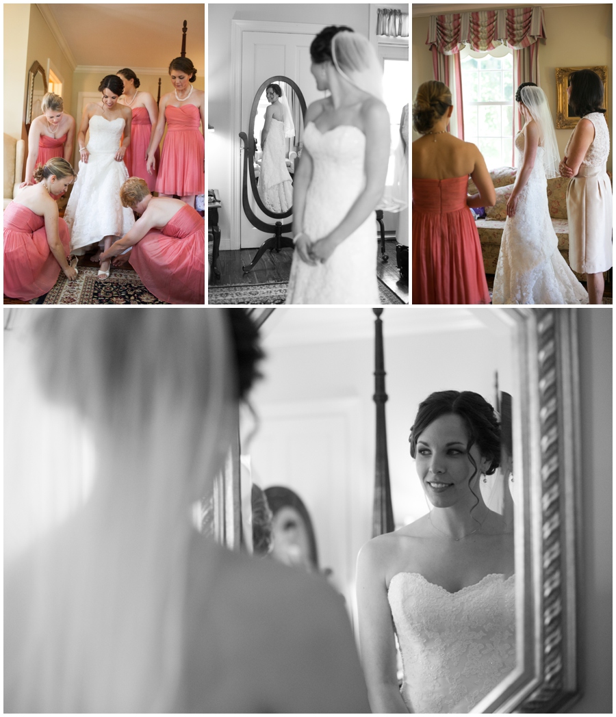 Historic waterfront wedding venue - Kent Manor Inn Wedding Photographer - Getting ready bridal portraits