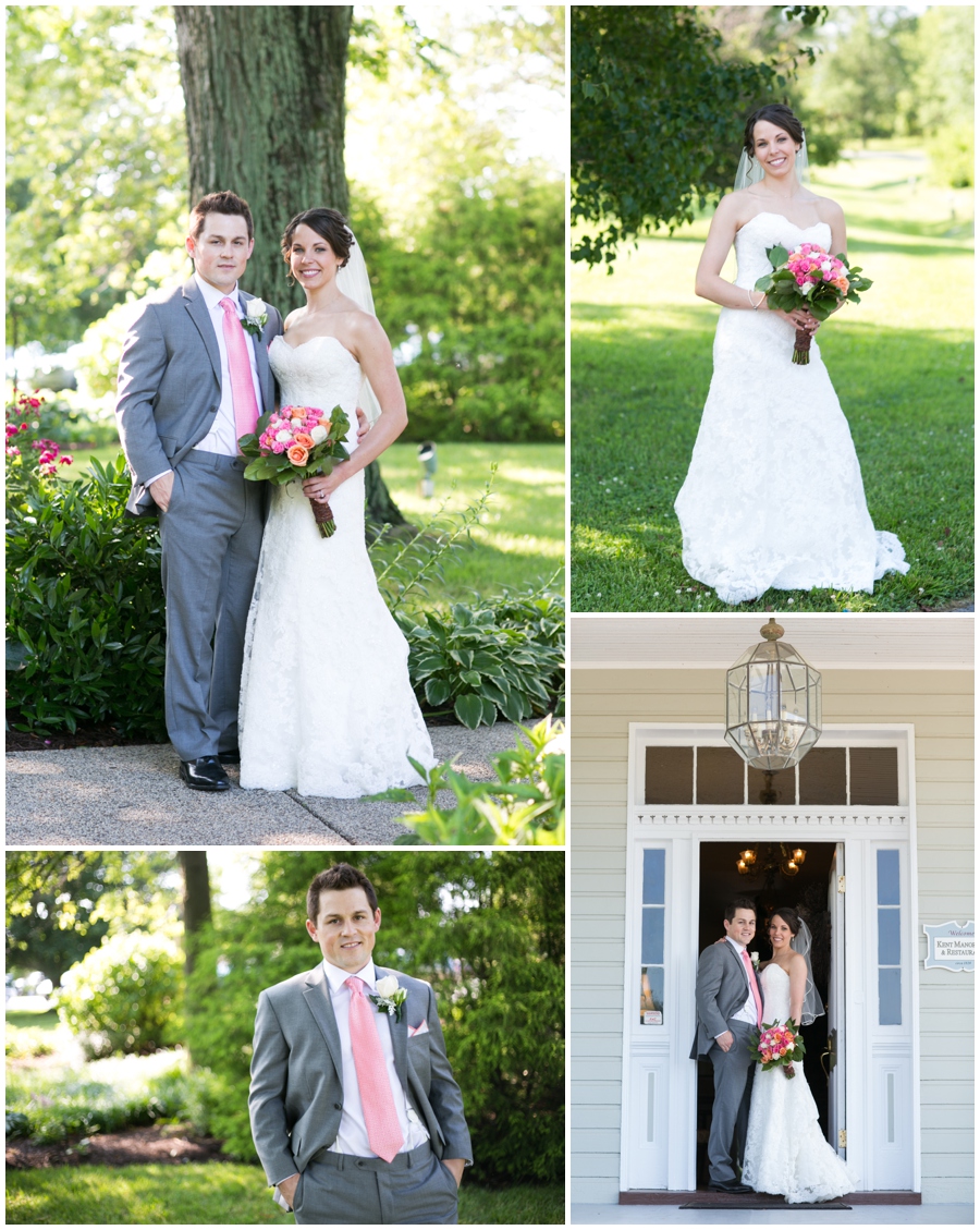 Kent Manor Inn Photographer - Spring wedding photography - First Look