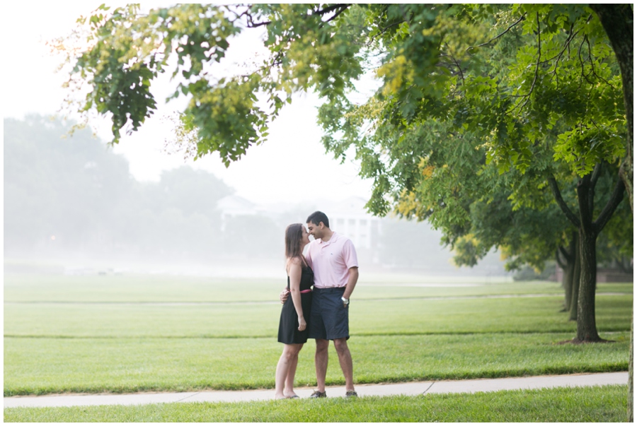 University of Maryland College Park Engagement Photographer - Campus Engagement photographs