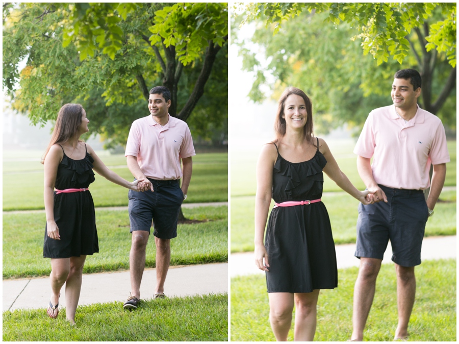 University of Maryland College Park Engagement Photographer - Campus Engagement photographs