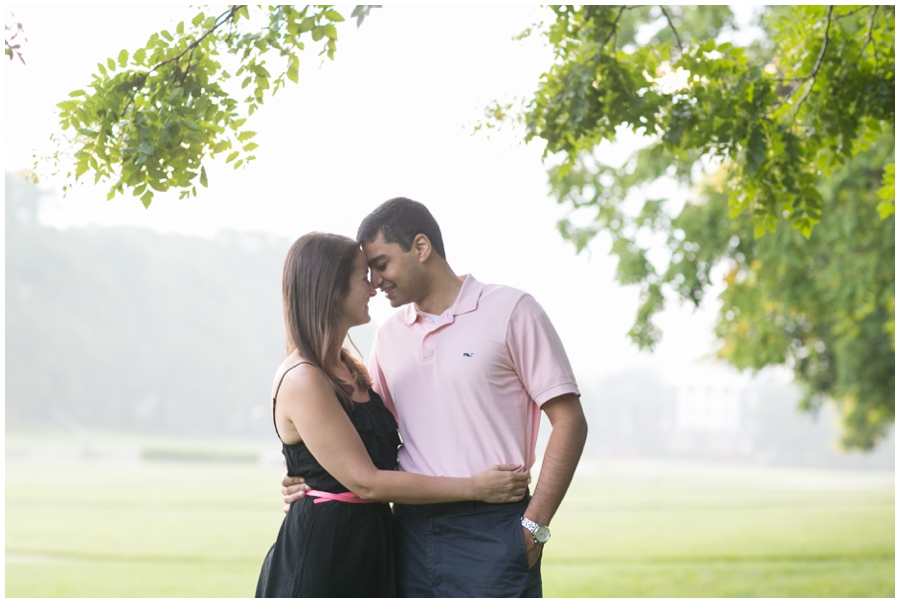 University of Maryland Sunrise Engagement Photographer - Campus Engagement photographs