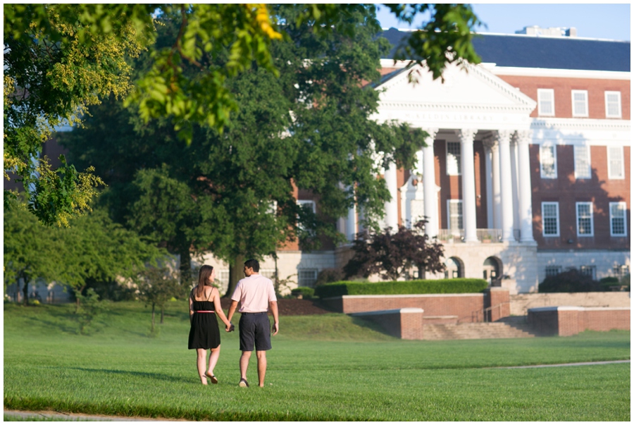 University of Maryland Campus Engagement Photographer - Sunrise Engagement photographs