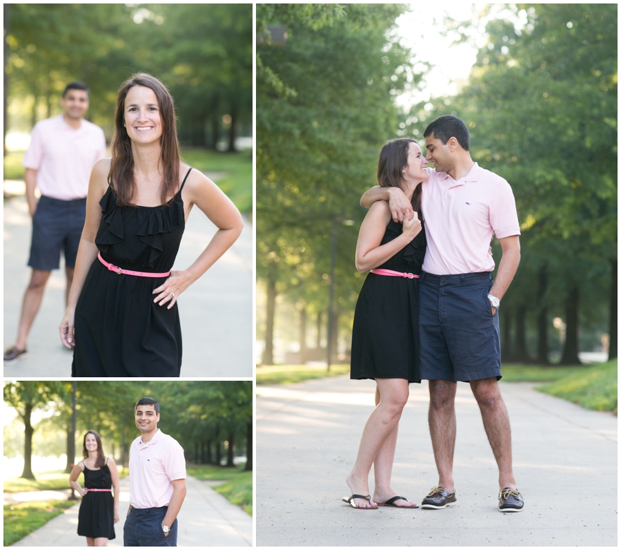 University of Maryland Engagement Photographer - Pink Sunrise Engagement photographs