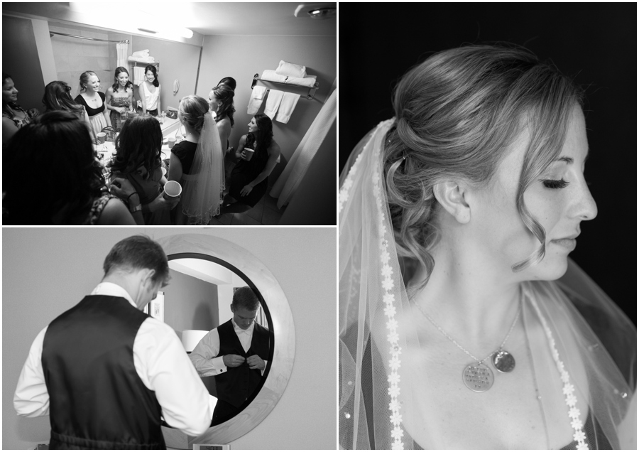 Downtown Baltimore Wedding Photographer - Pier 5 Hotel Getting Ready photographs