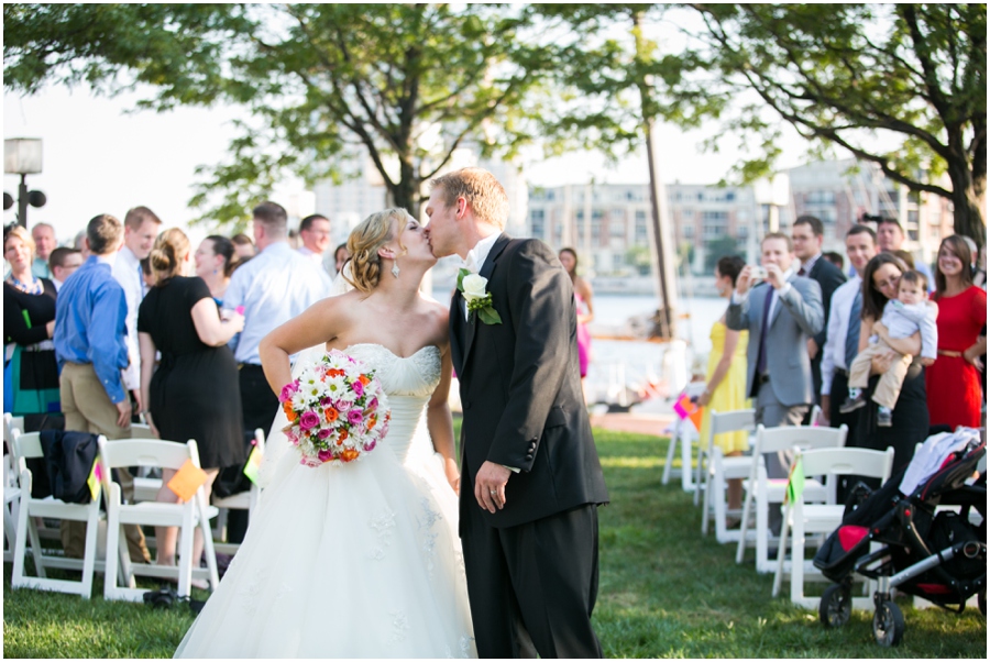 Downtown Baltimore Wedding Photographer - Pier 5 Lighthouse Garden Ceremony