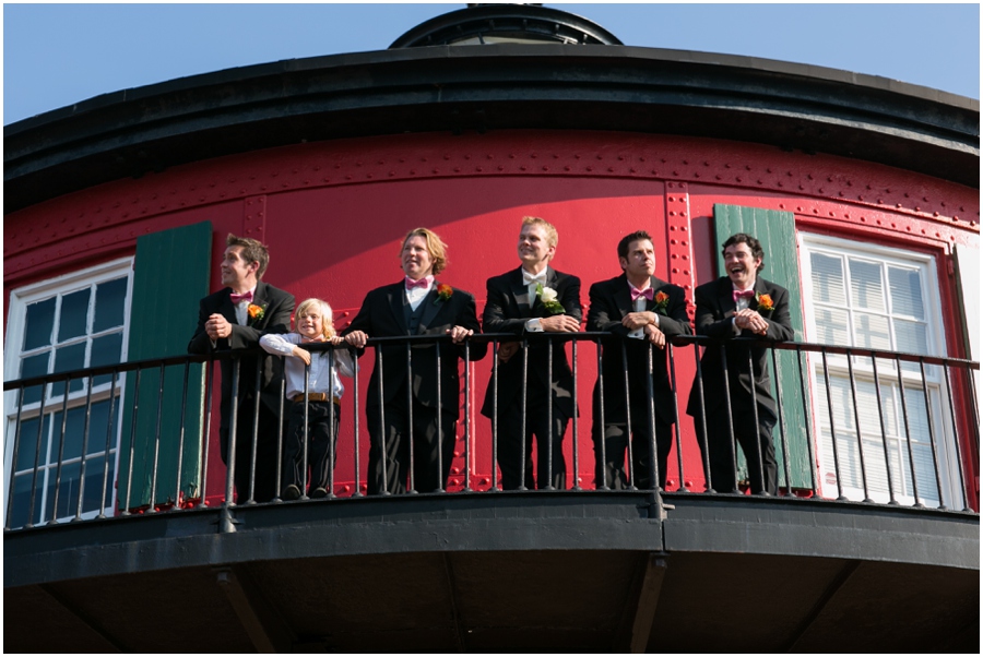 Inner Harbor Baltimore Wedding Photographer - Pier 5 Hotel Wedding Party Photograph