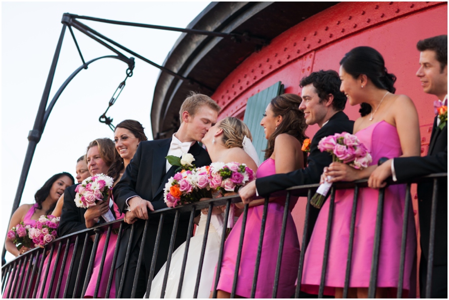 Inner Harbor Baltimore Wedding Photographer - Pier 5 Hotel Wedding Party Photograph