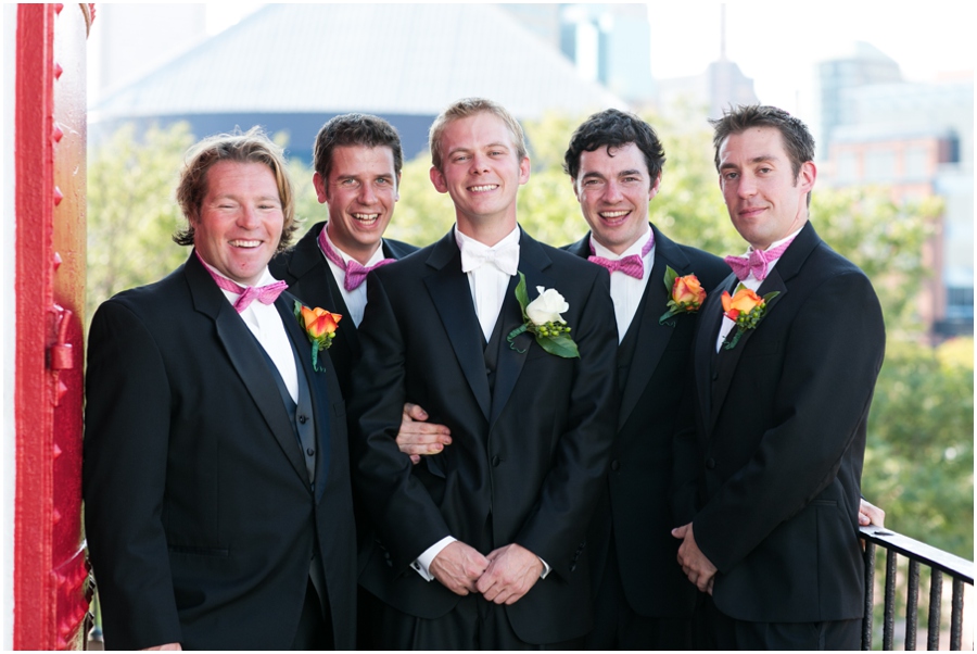 Inner Harbor Baltimore Wedding Photographer - Pier 5 Lighthouse Wedding Party