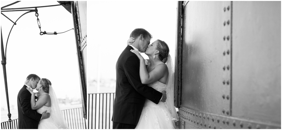 Inner Harbor Baltimore Wedding Photographer - Pier 5 Lighthouse Wedding Portrait