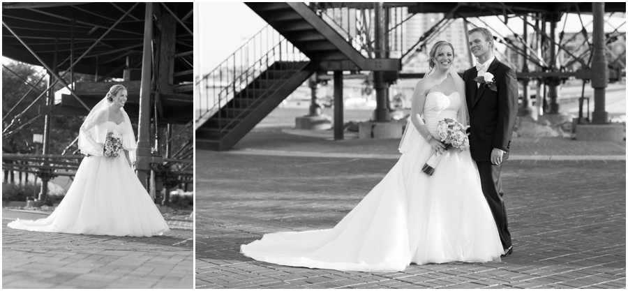 Inner Harbor Baltimore Wedding Photographer - Pier 5 Hotel Wedding Portrait