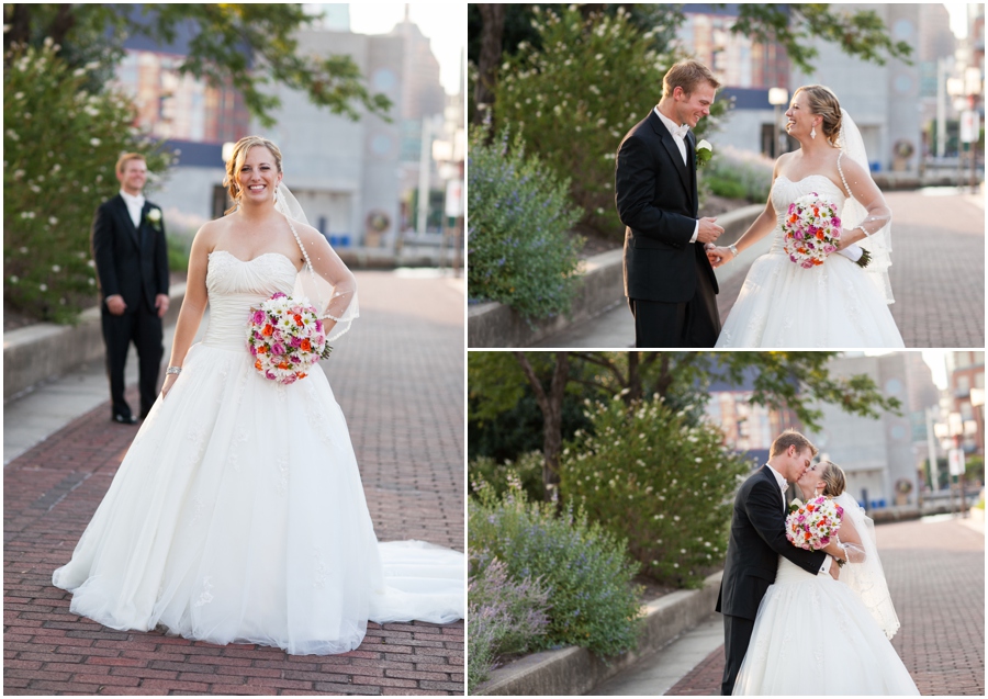 Inner Harbor Baltimore Wedding Photographer - Pier 5 Hotel Wedding Portrait