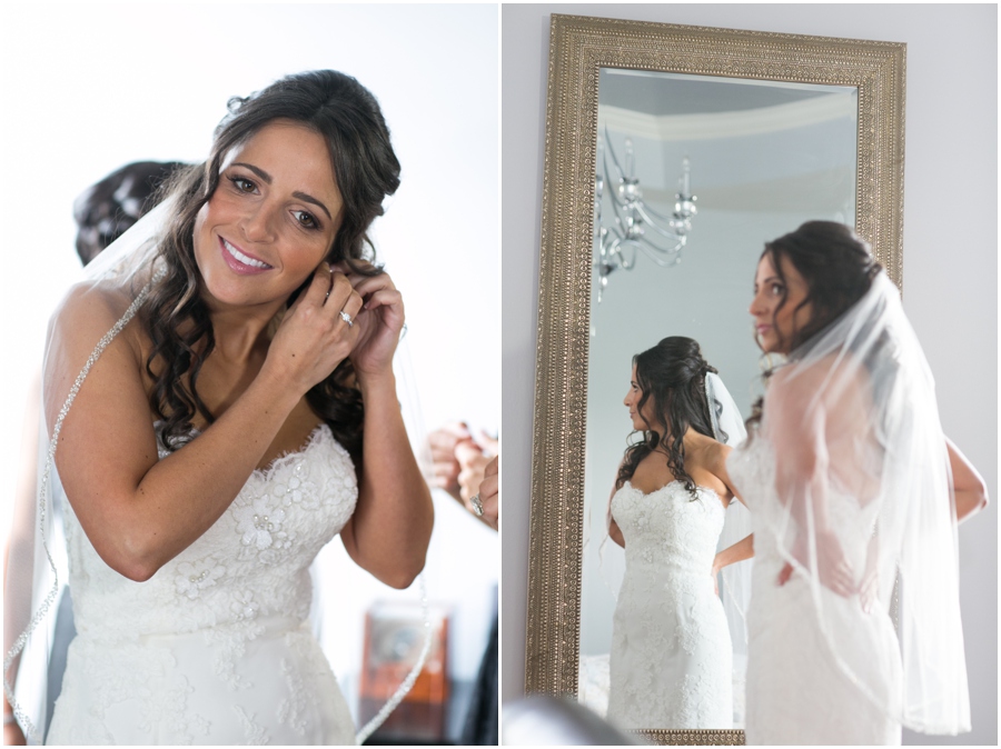 Havre de Grace Wedding Photographer - stunning bridal portrait reflection