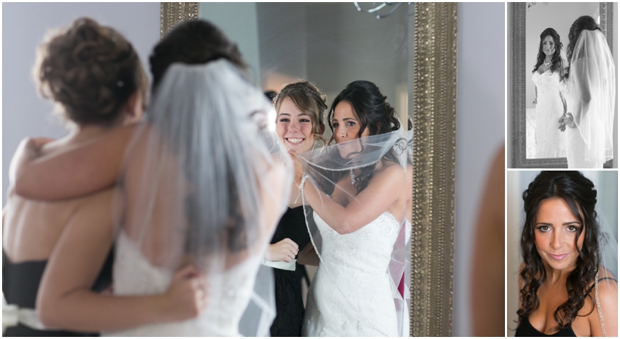 Havre de Grace Wedding Photographer - stunning bridal portrait reflection