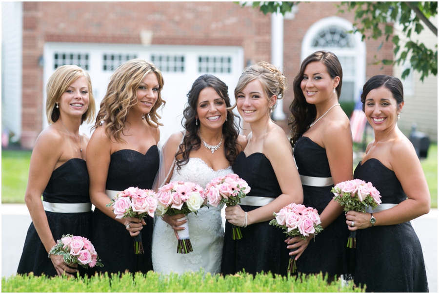 Havre de Grace Wedding Photography - Bulle Rock Golf Course Wedding Photographer - black bridesmaid dress