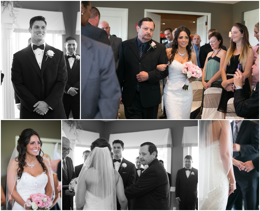 Havre de Grace Wedding Photographer - Indoor Bulle Rock Golf Course Wedding ceremony