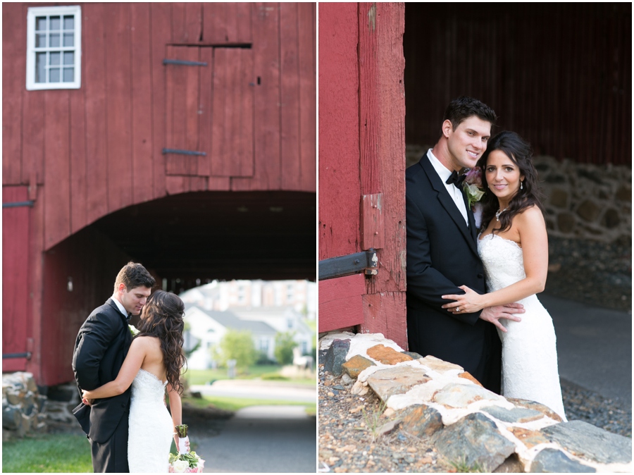 Bulle Rock Golf Course Wedding Photographer - Havre de grace love portrait - red barn