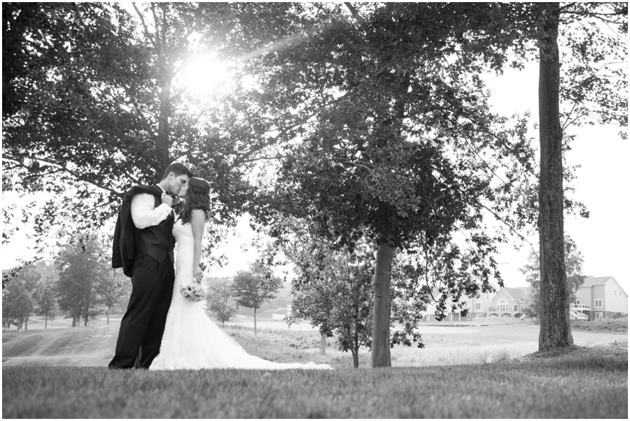 Bulle Rock Golf Course Wedding Photographer - love portrait - Summer Golf course wedding photograph