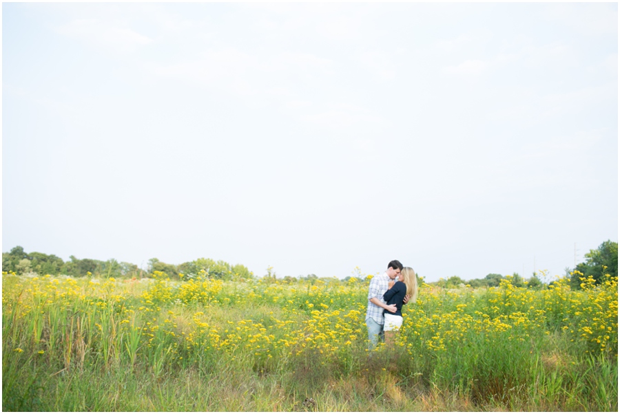 Chester Engagement Session - Field of Yellow Flowers Engagement Photographer