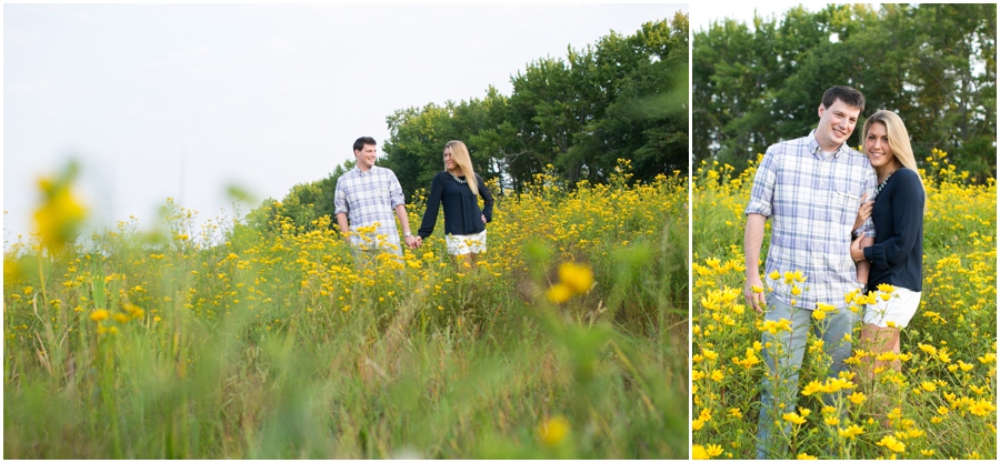 Chester Engagement Session - Field of Yellow Flowers Engagement Photographer