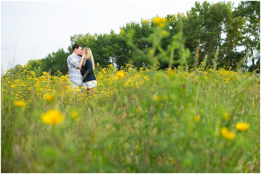 Chester Engagement Session - Field of Yellow Flowers Engagement Photographer