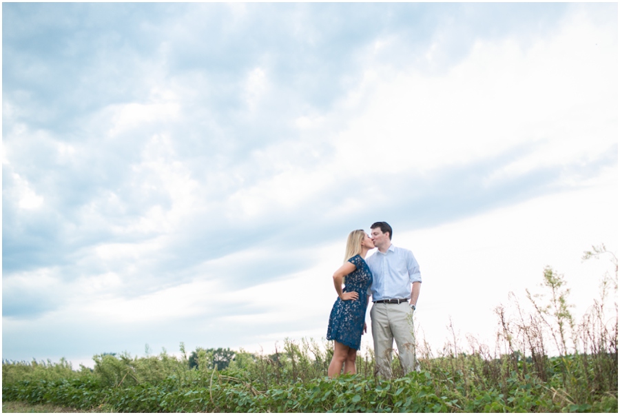 Eastern Shore Engagement Photographer - Field Engagement Photograph