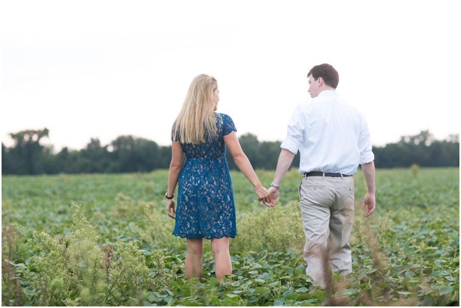 Eastern Shore Engagement Photographer - Field Engagement Photograph