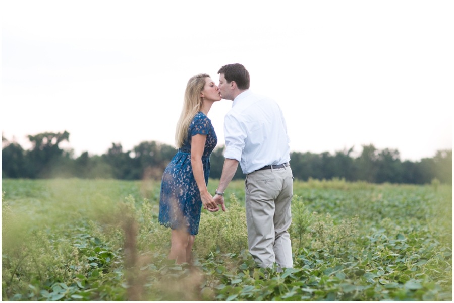 Eastern Shore Engagement Photographer - Field Engagement Photograph