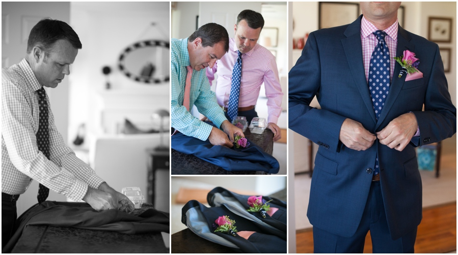 Inn at Perry Cabin LGBT Wedding Photographer - Grooms getting ready