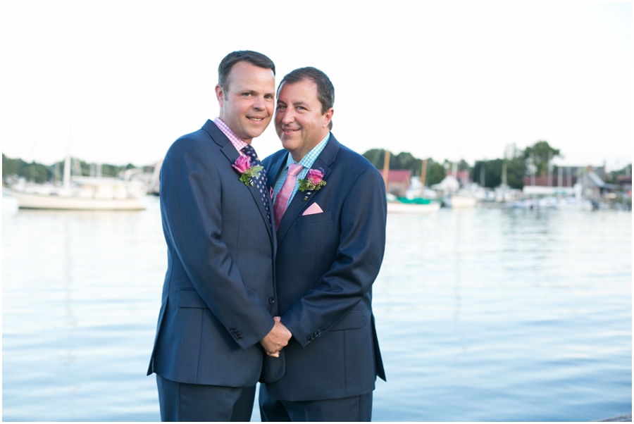 August outdoor wedding portrait - Inn at Perry Cabin Wedding Photographer - Summer waterfront Wedding