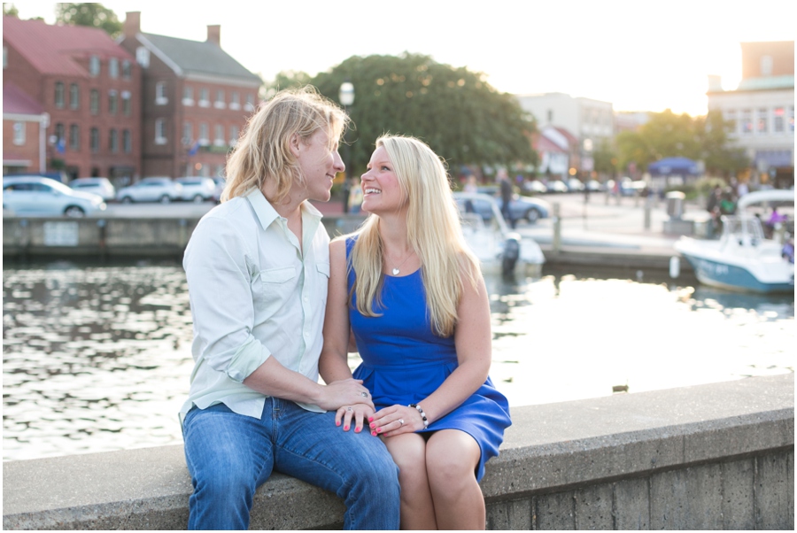 Historic Annapolis Engagement Photographs - City Dock Nautical Engagement Photographer