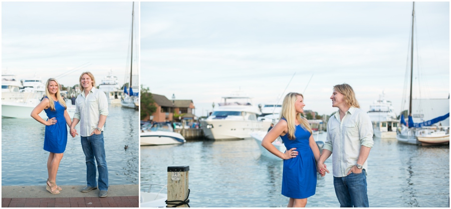 Historic Annapolis Engagement Photographs - City Dock Nautical Engagement Photographer