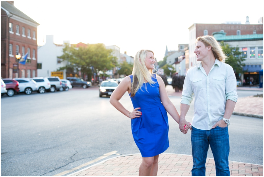 Historic Annapolis Engagement Photographs - City Dock Nautical Engagement Photographer