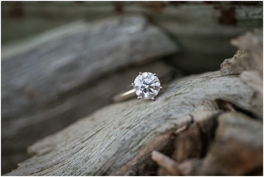 Historic Annapolis Engagement photographer - Driftwood engagement ring