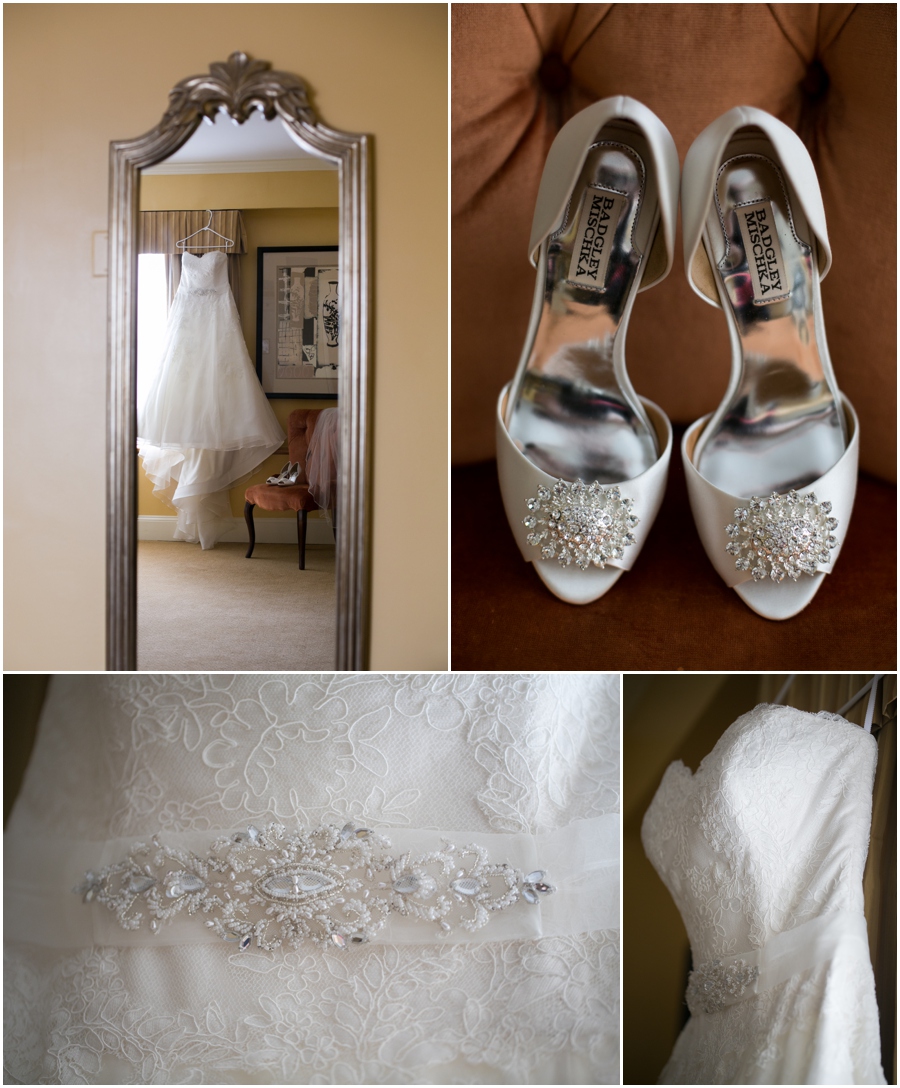 Summer Wedding Details - Badgely Mischka Bridal Shoes - Watters Bridal Gown