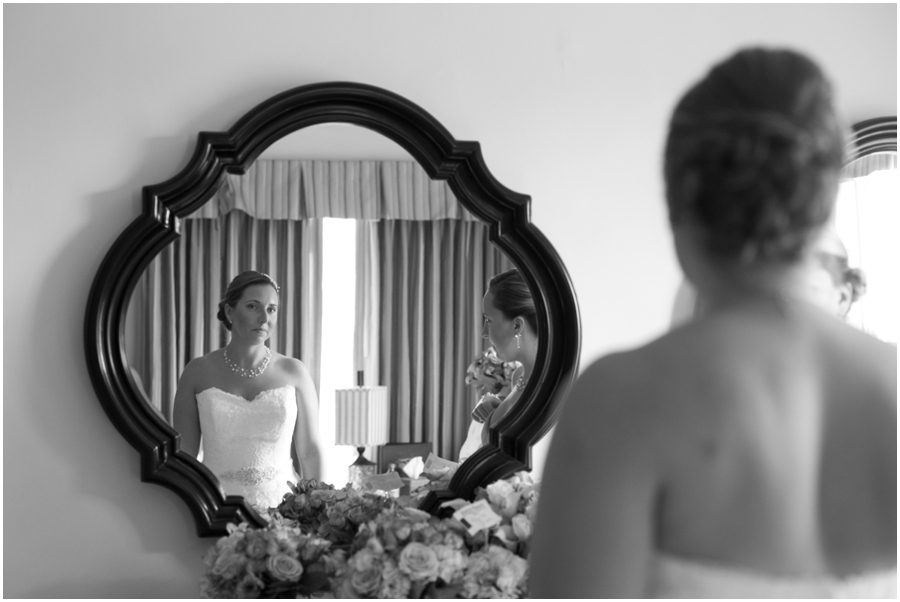 Getting Ready - Bridal Portrait - The Tidewater Inn Hotel