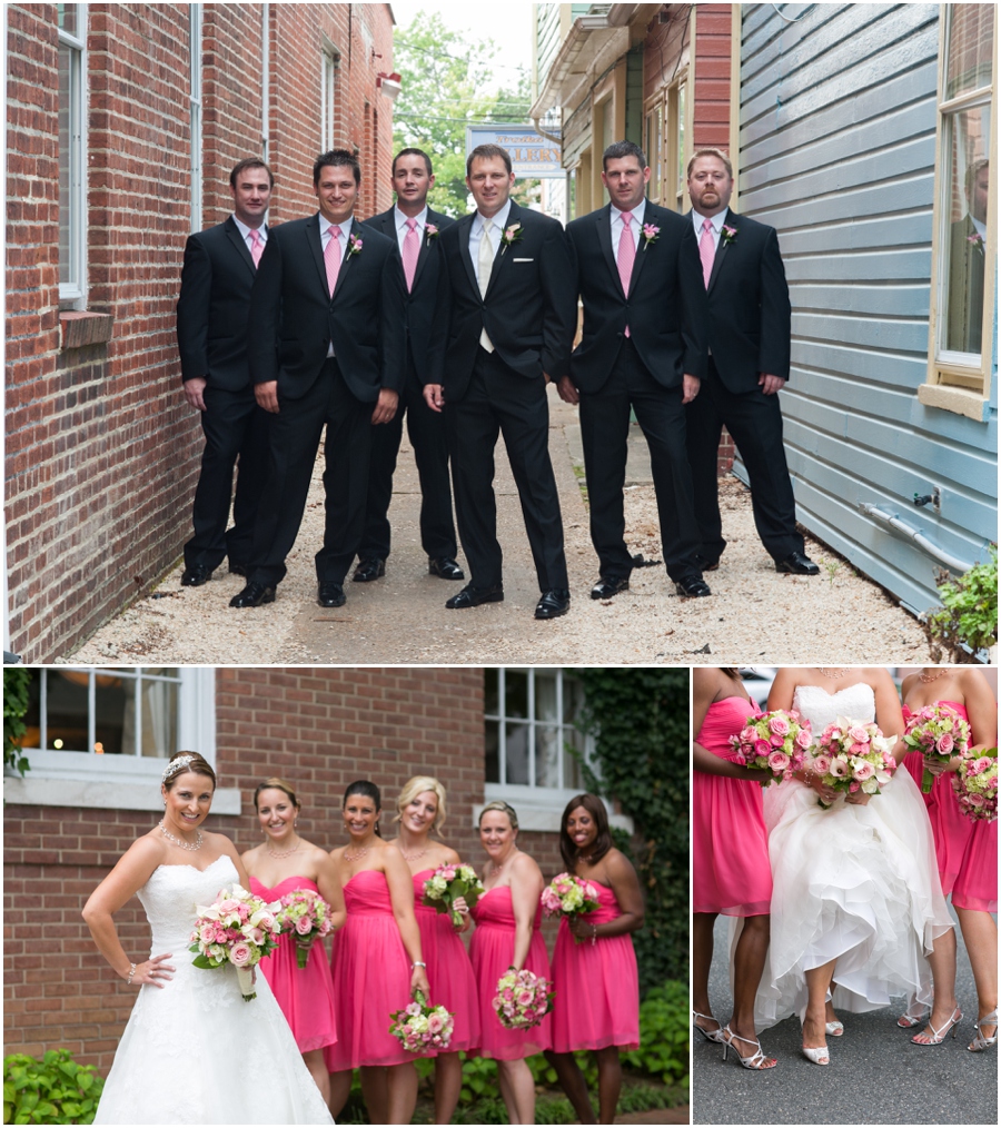 Summer Wedding Party - Eastern Shore Wedding Photographer - The Tidewater Inn Wedding Party