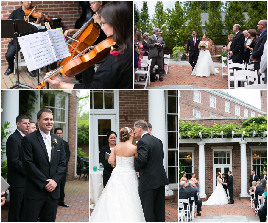 Summer Wedding Ceremony - Eastern Shore Wedding Photographer - The Tidewater Inn Outdoor Ceremony