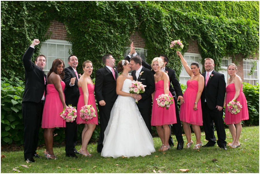 Summer Wedding Party - Eastern Shore Wedding Photographer - The Tidewater Inn Wedding Party