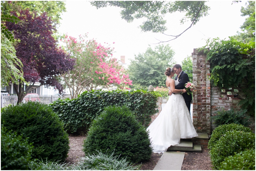 Summer Wedding Portrait - Downtown Easton Wedding Photography - Eastern Shore Wedding Photographer